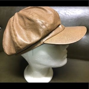 70’s style brown hat/cap Unisex